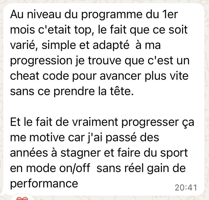 Avis d'un élève